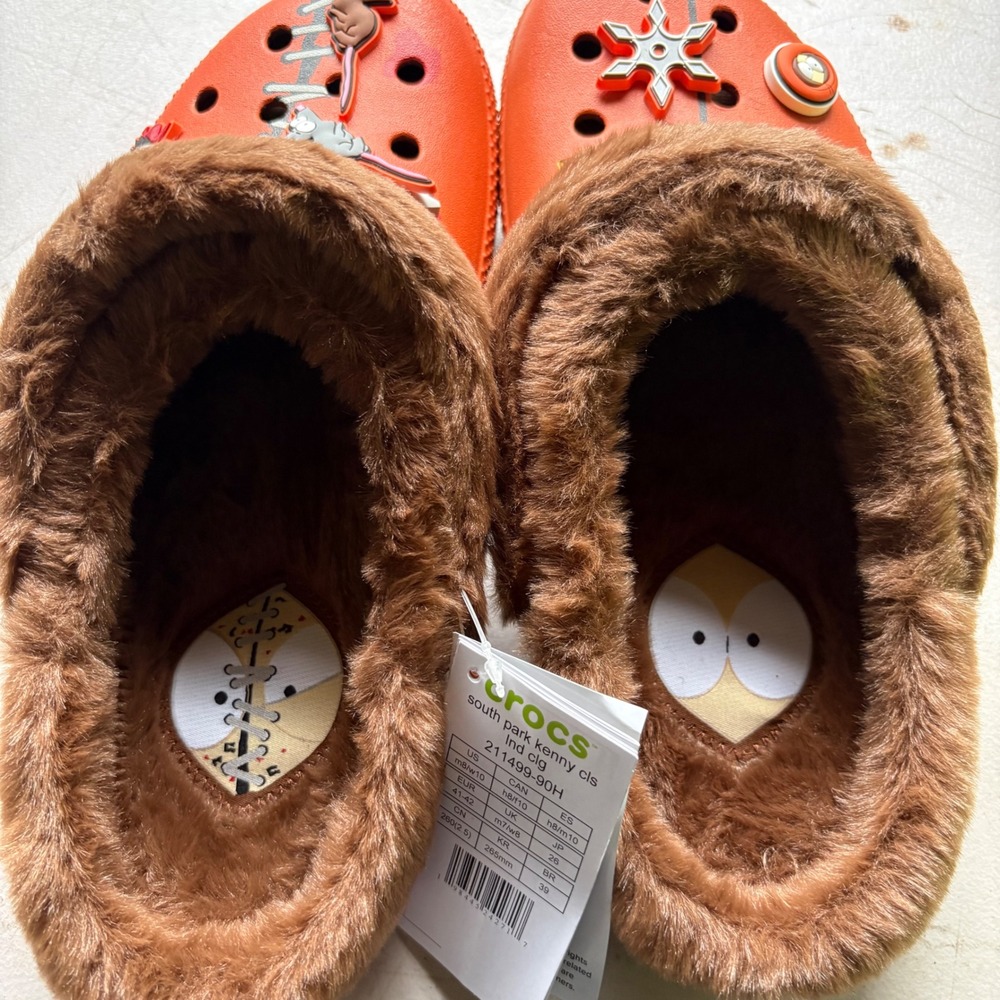 Crocs South Park Kenny Classic Lined Clog Orange 211499-90H Mens 8 Womens 10 - Picture 4 of 9